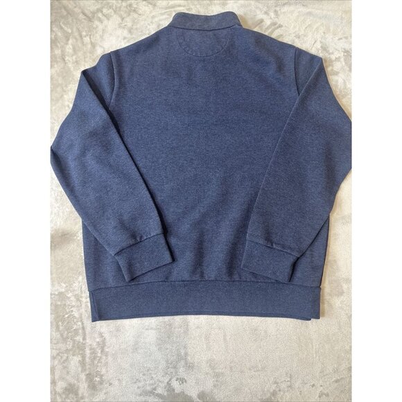 Men’s Polo Ralph Lauren 1/4 Zip Pullover Sweater Navy Blue Size XL - Picture 7 of 10